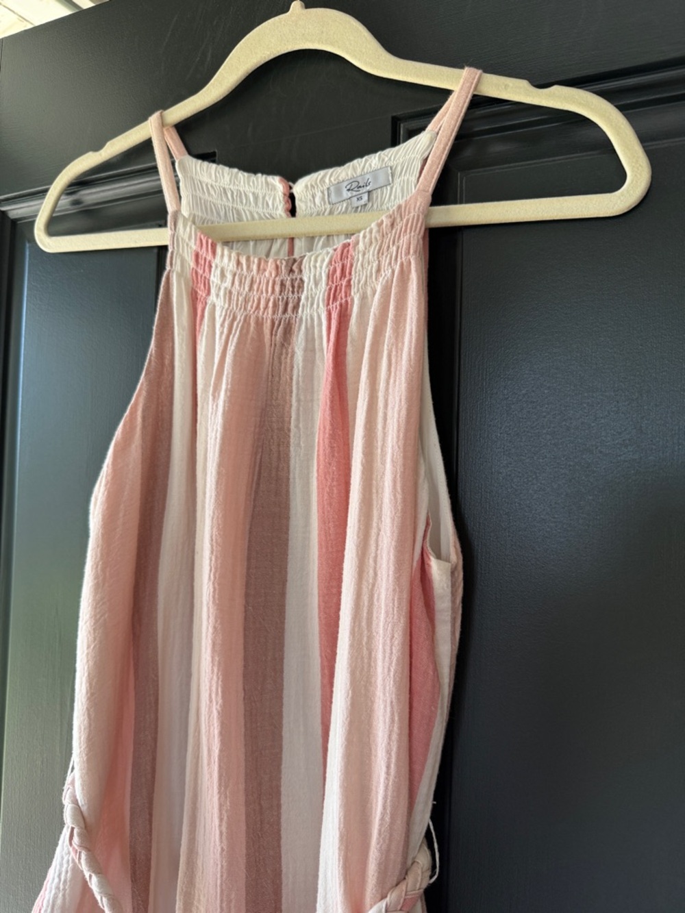 Rails Becca Cheyanne Stripe Belted Rope Cotton Gauze Boho Sundress Dress Size XS - Picture 13 of 16